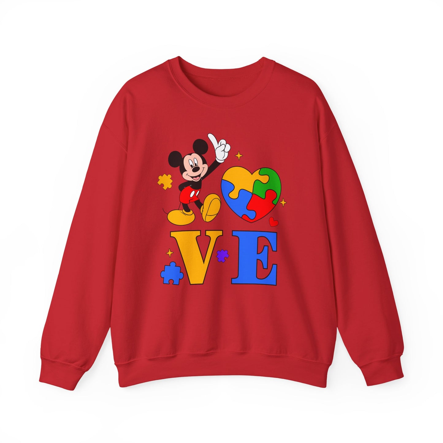 Mickey Puzzle Heart LOVE Sweatshirt