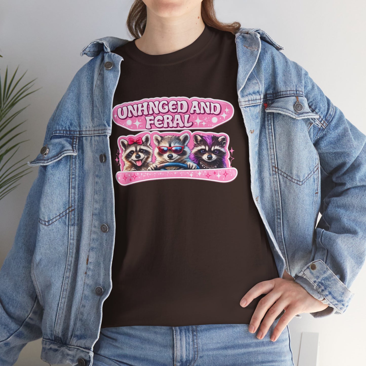 Unhinged and Feral Raccoon Tee