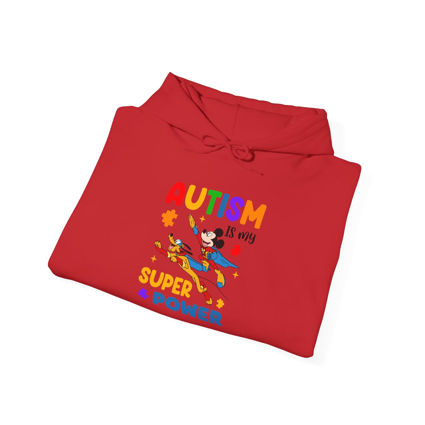 Autism Is My Superpower Hoodie — Colorful Kids & Adult Awareness Pullover