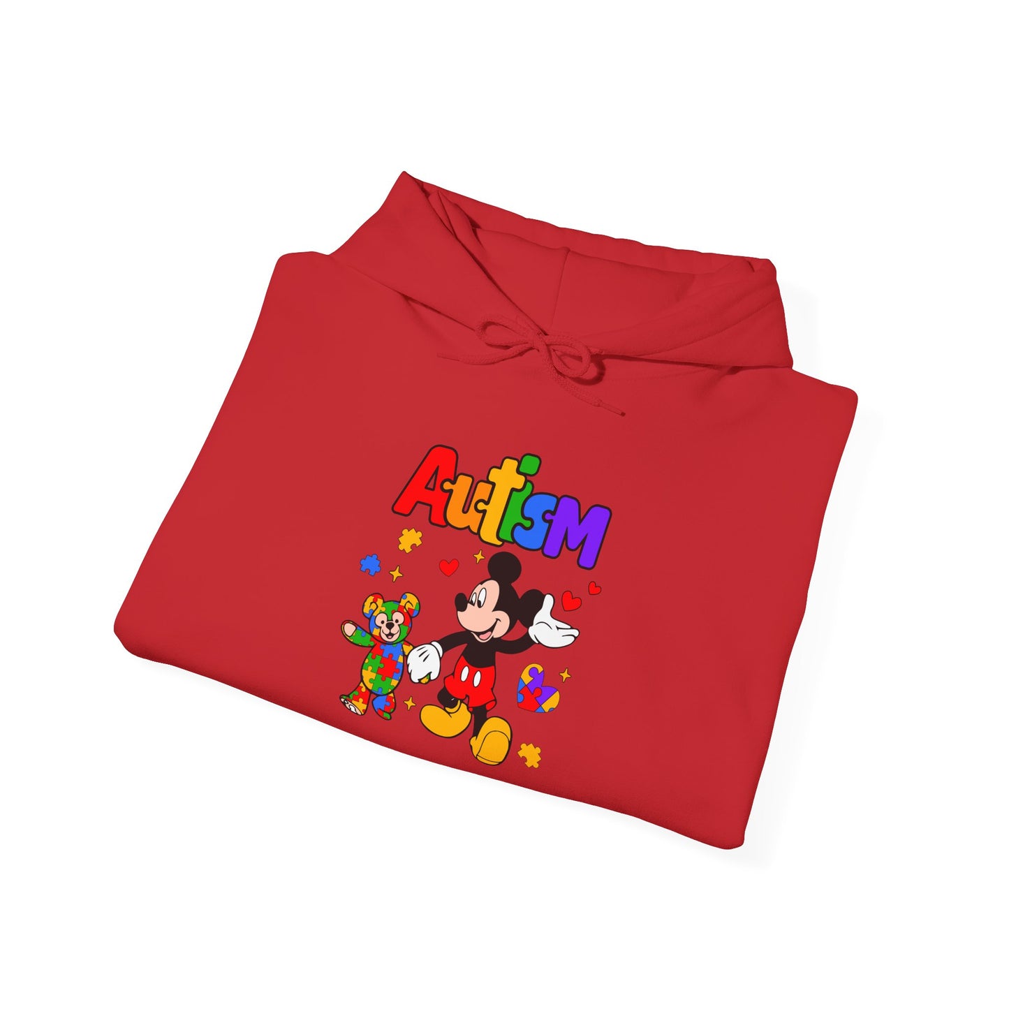 Autism Awareness Hoodie — Colorful Puzzle Heart Design
