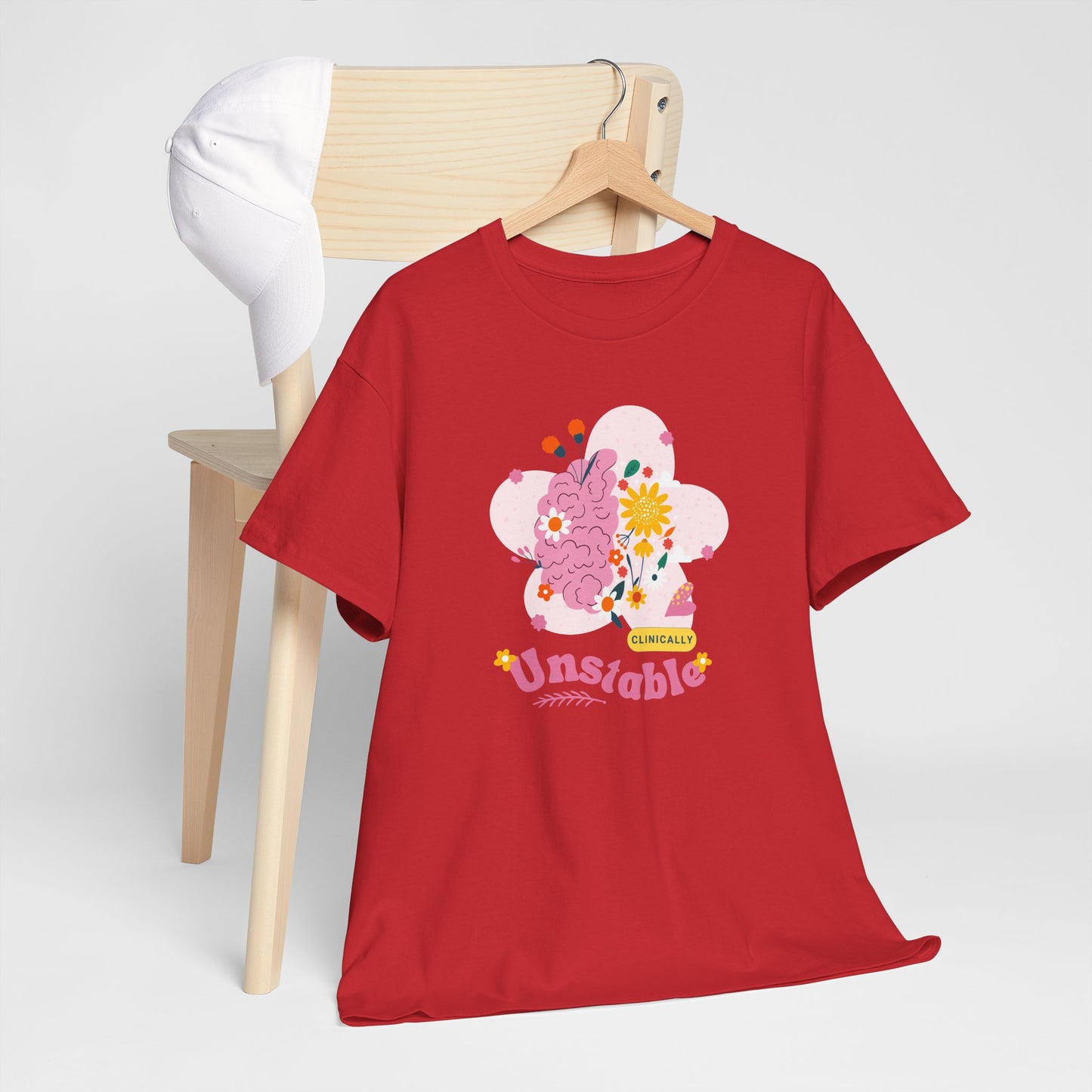 Colorful Unstable Unisex Heavy Cotton Tee - Fun Graphic T-Shirt for Every Occasion