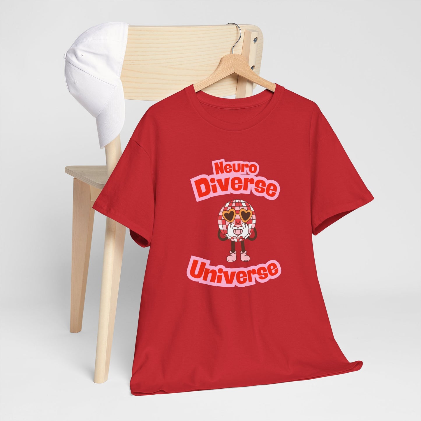 Neuro Diverse Universe Tee - Unisex Heavy Cotton T-Shirt for Inclusivity and Awareness