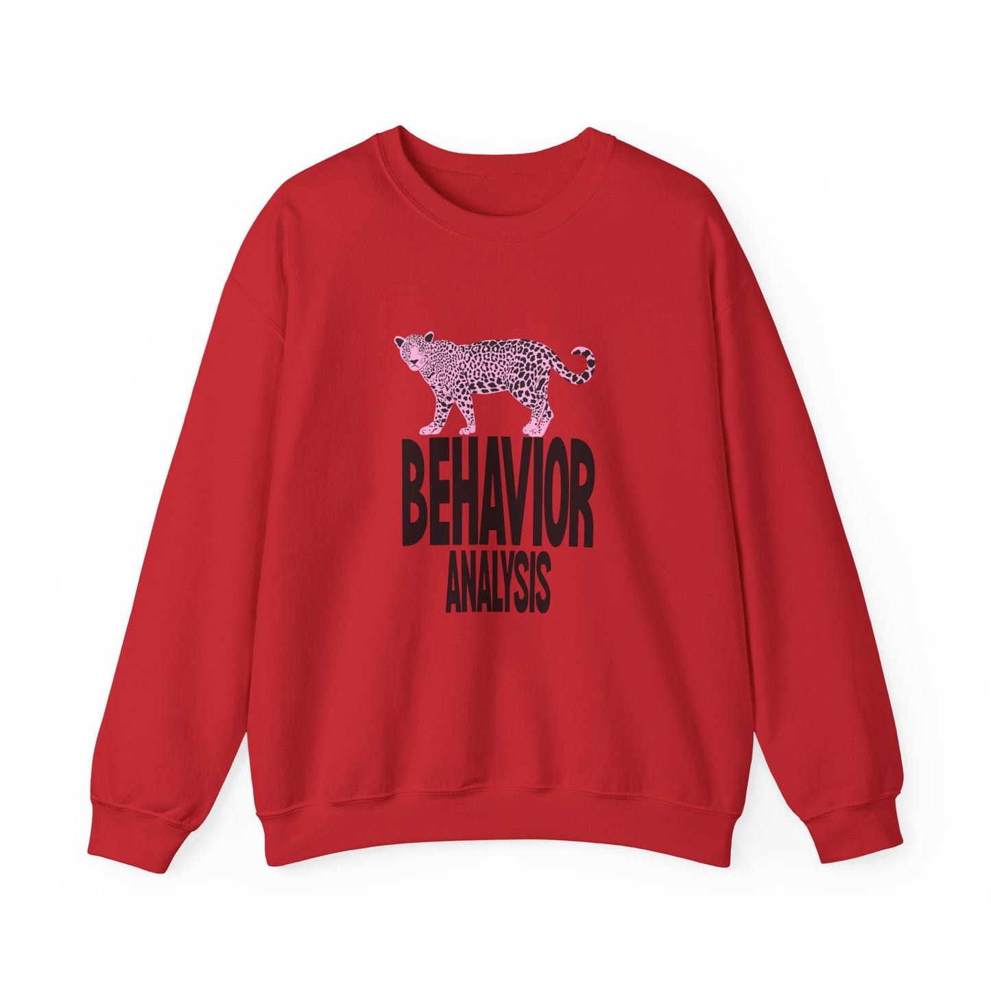 Behavior Analysis Leopard Crewneck Sweatshirt for Animal Lovers