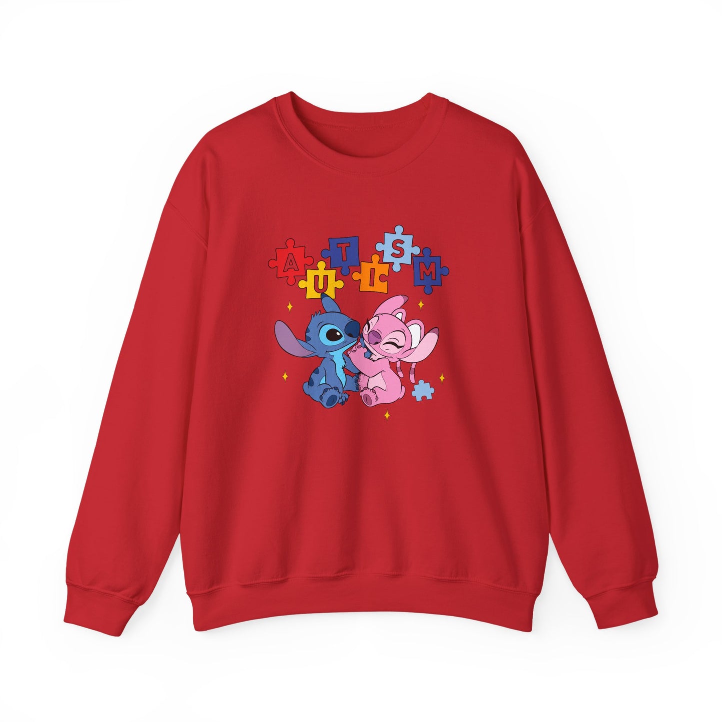 Autism Puzzle Stitch Crewneck Sweatshirt
