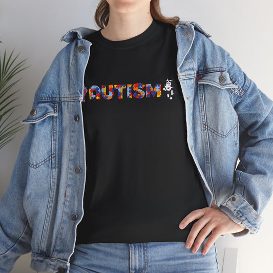 Autism Awareness Puzzle-Pattern T-Shirt
