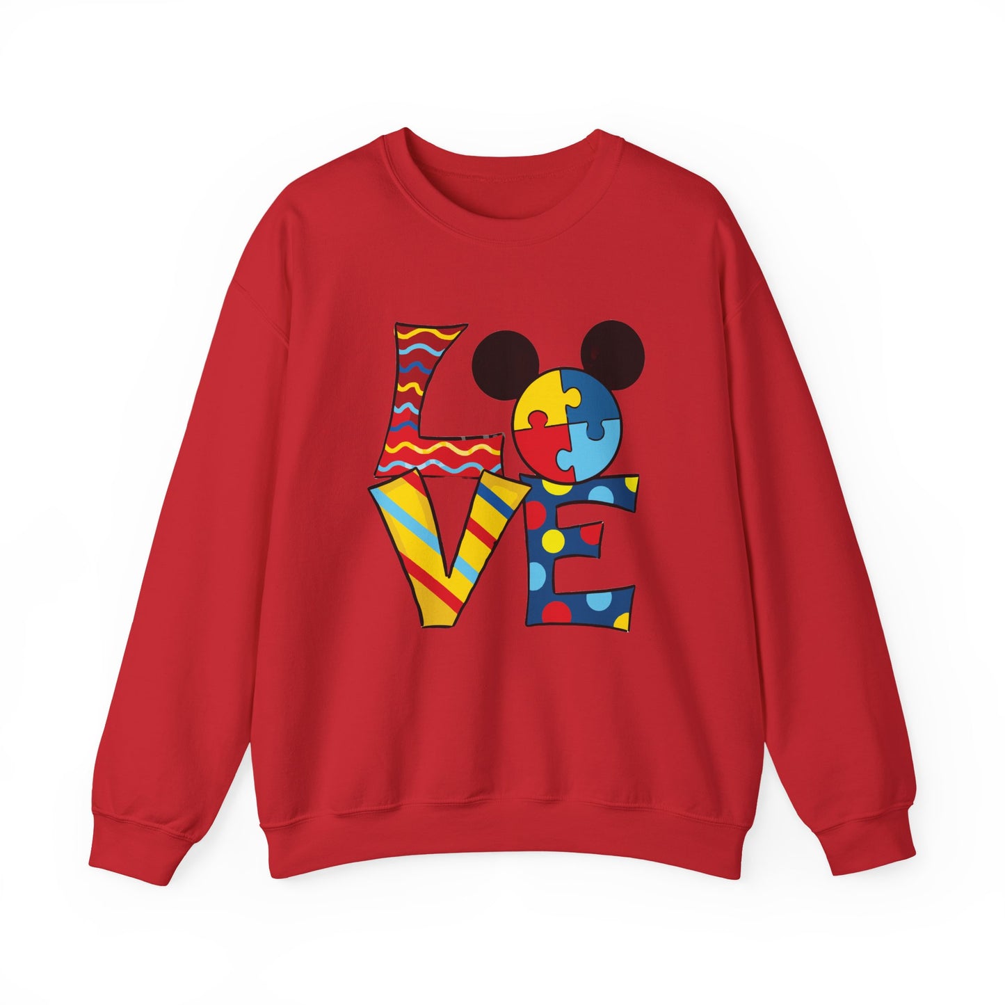 Autism Awareness LOVE Crewneck Sweatshirt