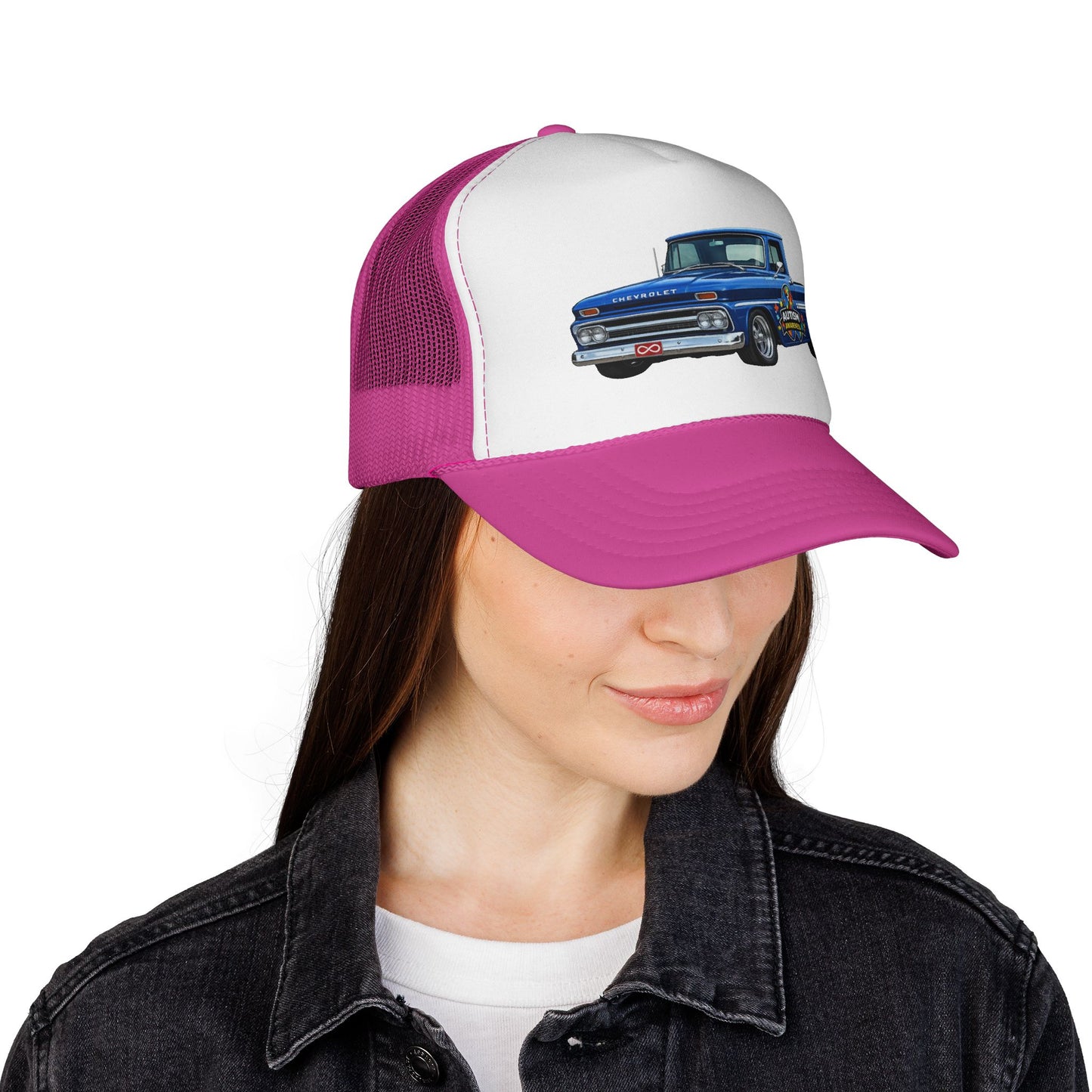 Tim’s Truck- Vintage Blue Pickup Trucker Cap — Classic Retro Truck Mesh Hat