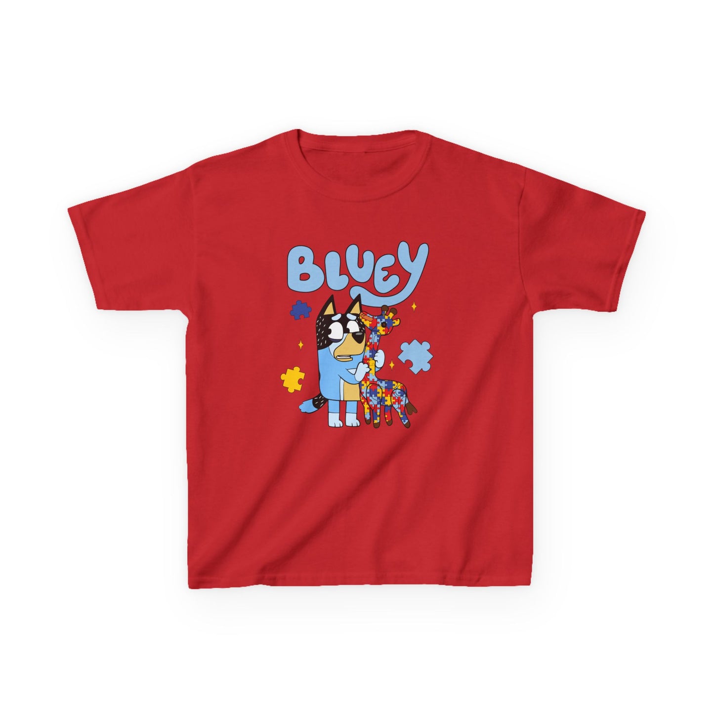 Bluey Kids T-Shirt – Colorful Cartoon Blue Heeler Design