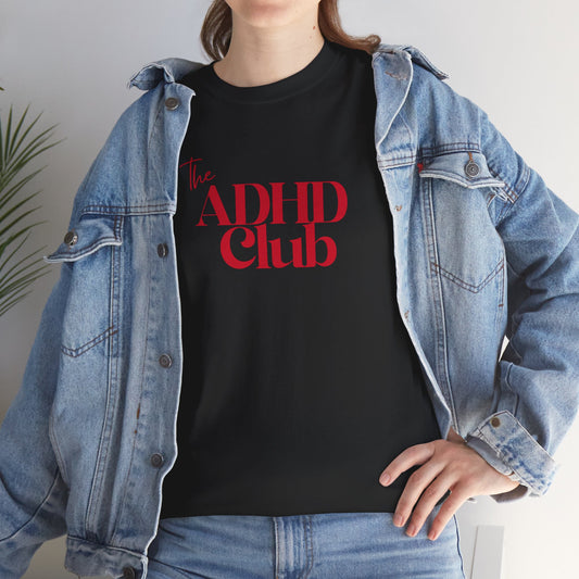 ADHD Club Unisex Heavy Cotton Tee - Comfortable & Supportive T-Shirt