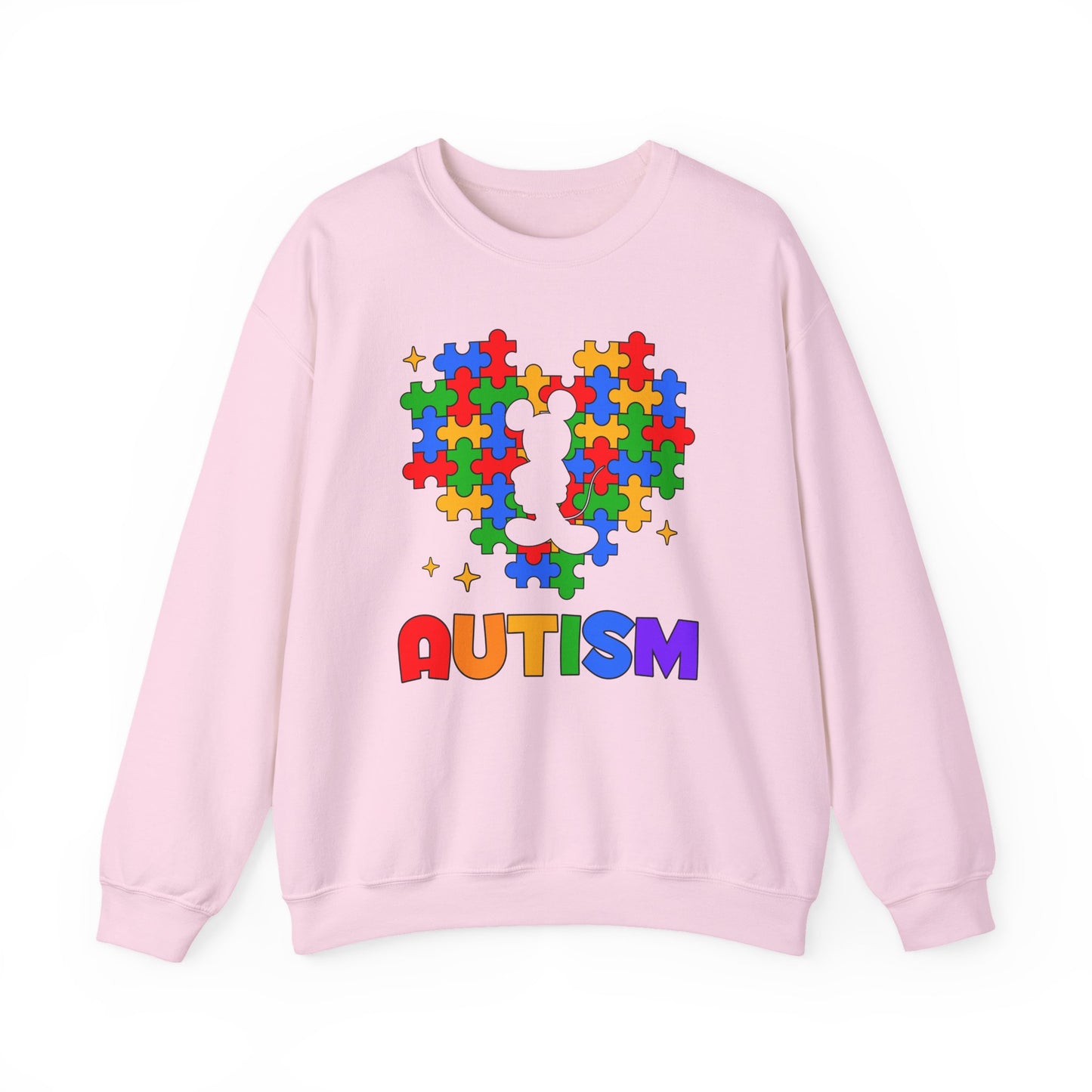 Autism Puzzle Heart Crewneck Sweatshirt