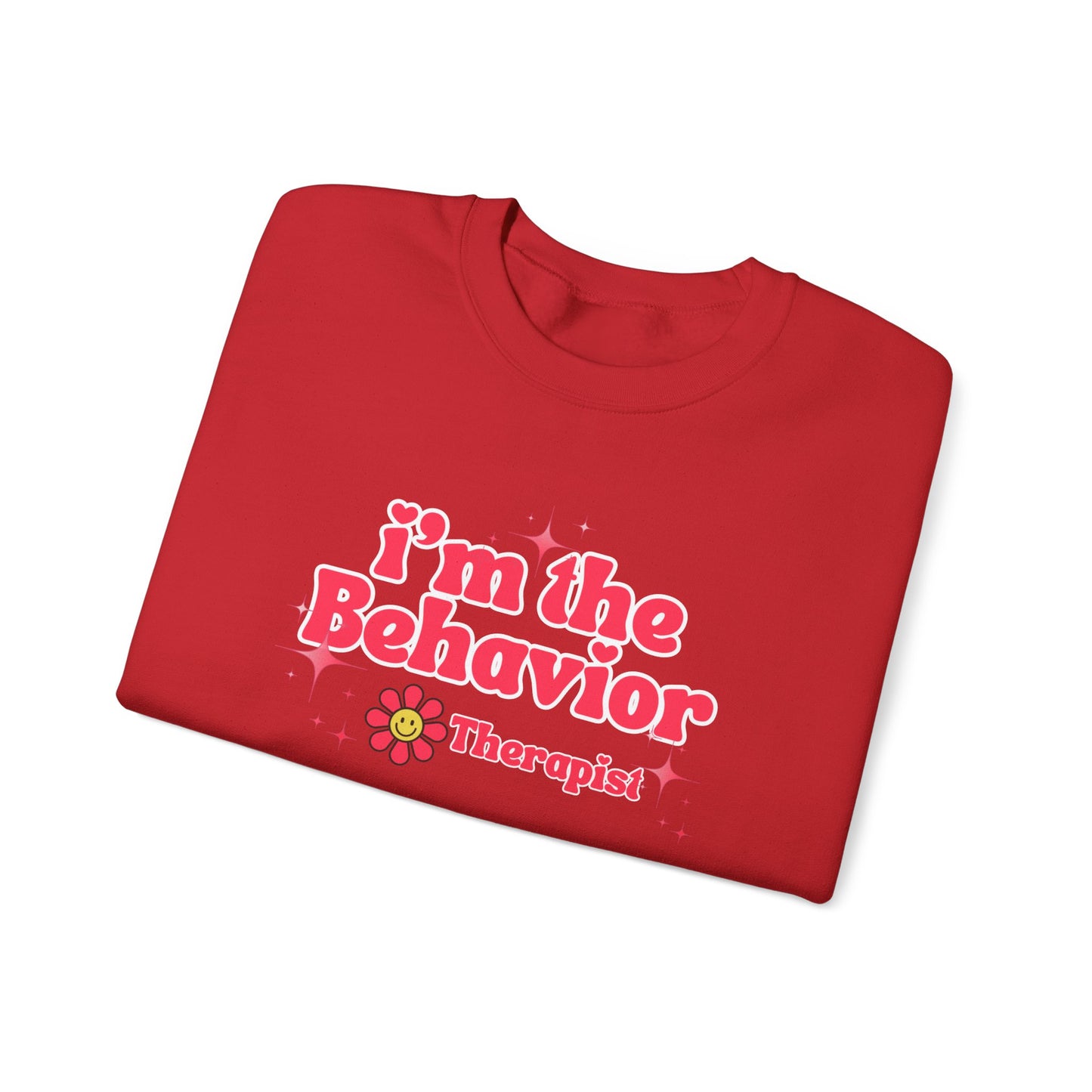 Behavior Therapist Sweatshirt - "I'm the Behavior Therapist" Retro Floral Crewneck