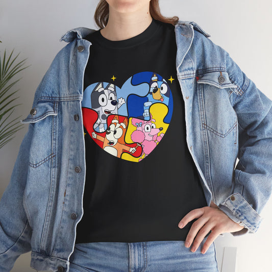 Cartoon Heart Characters T-Shirt — Cute Colorful Kids’ Graphic Tee