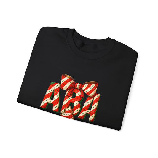 ABA Little Debbie Cake Candy Cane Graphic Sweatshirt — Holiday Music Fan Crewneck