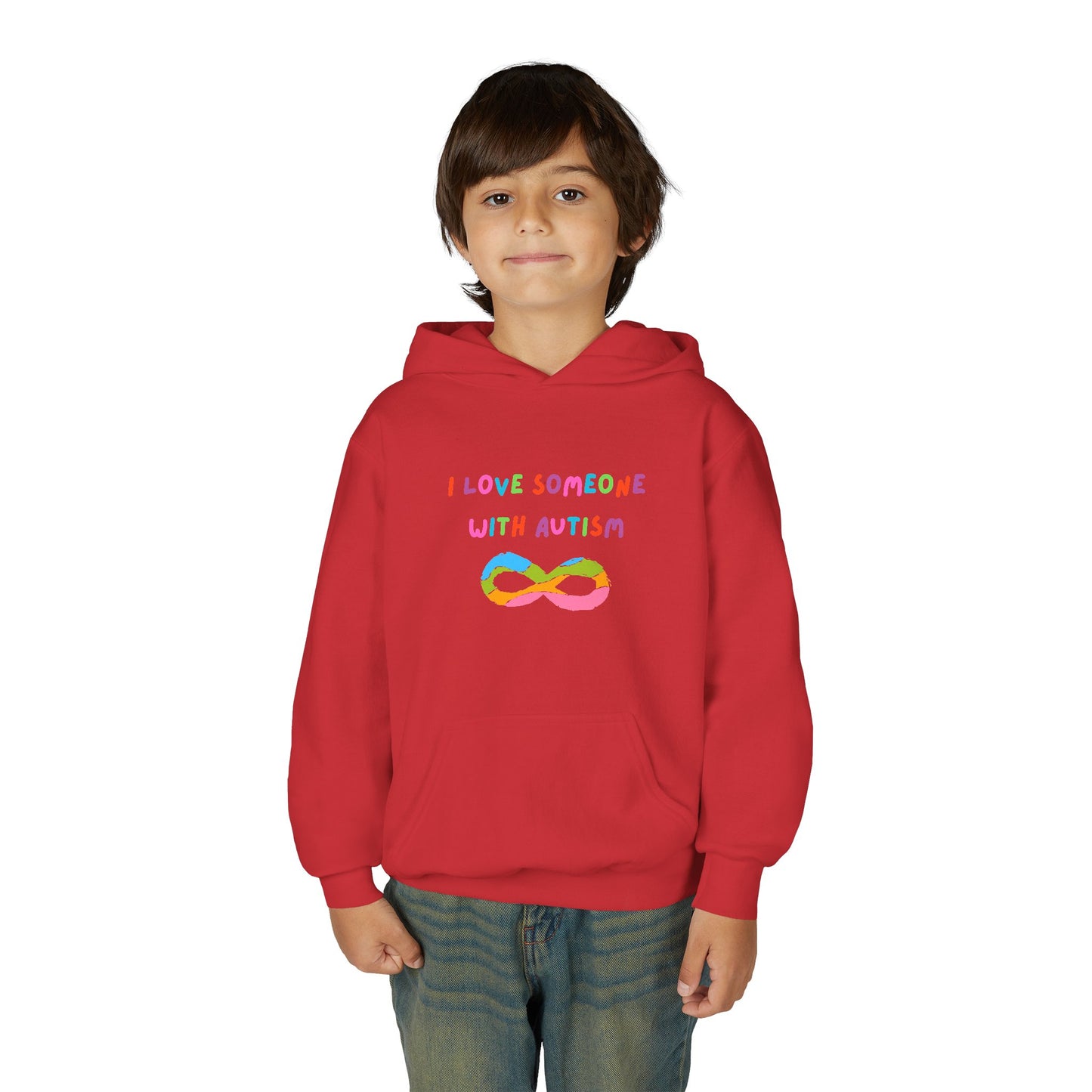Autism Awareness Youth Hoodie - I Love Someone with Autism