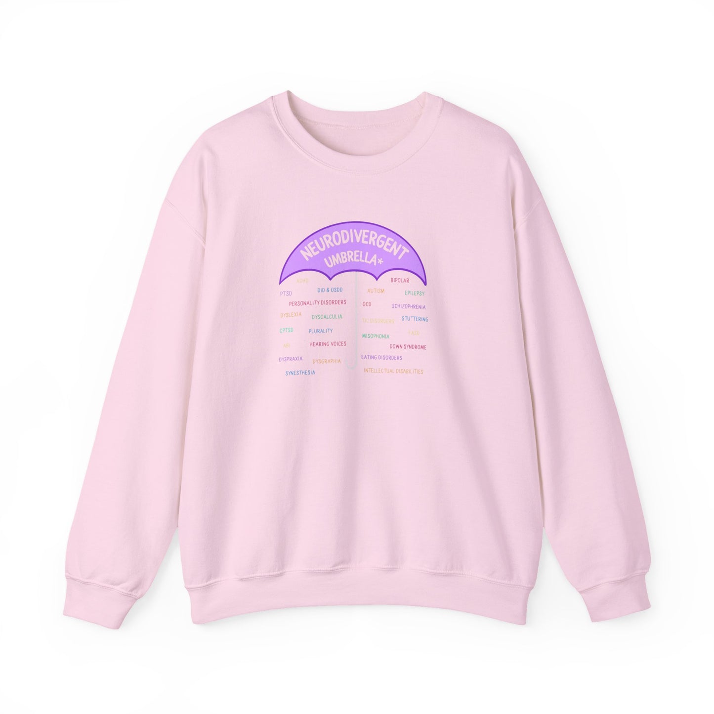 Neurodivergent Umbrella Crewneck Sweatshirt — Inclusive Pride Pullover