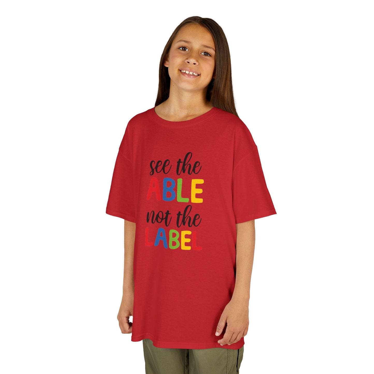 Kids Inspirational Tee - 'See the Able, Not the Label'