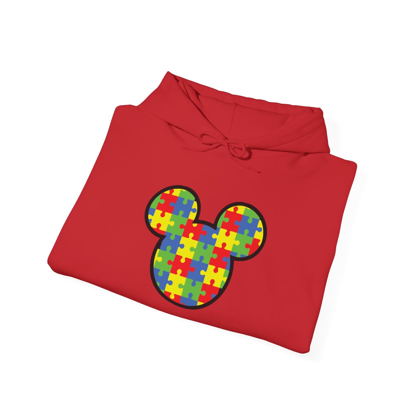 Colorful Puzzle Mickey Hoodie - Unisex Heavy Blend®