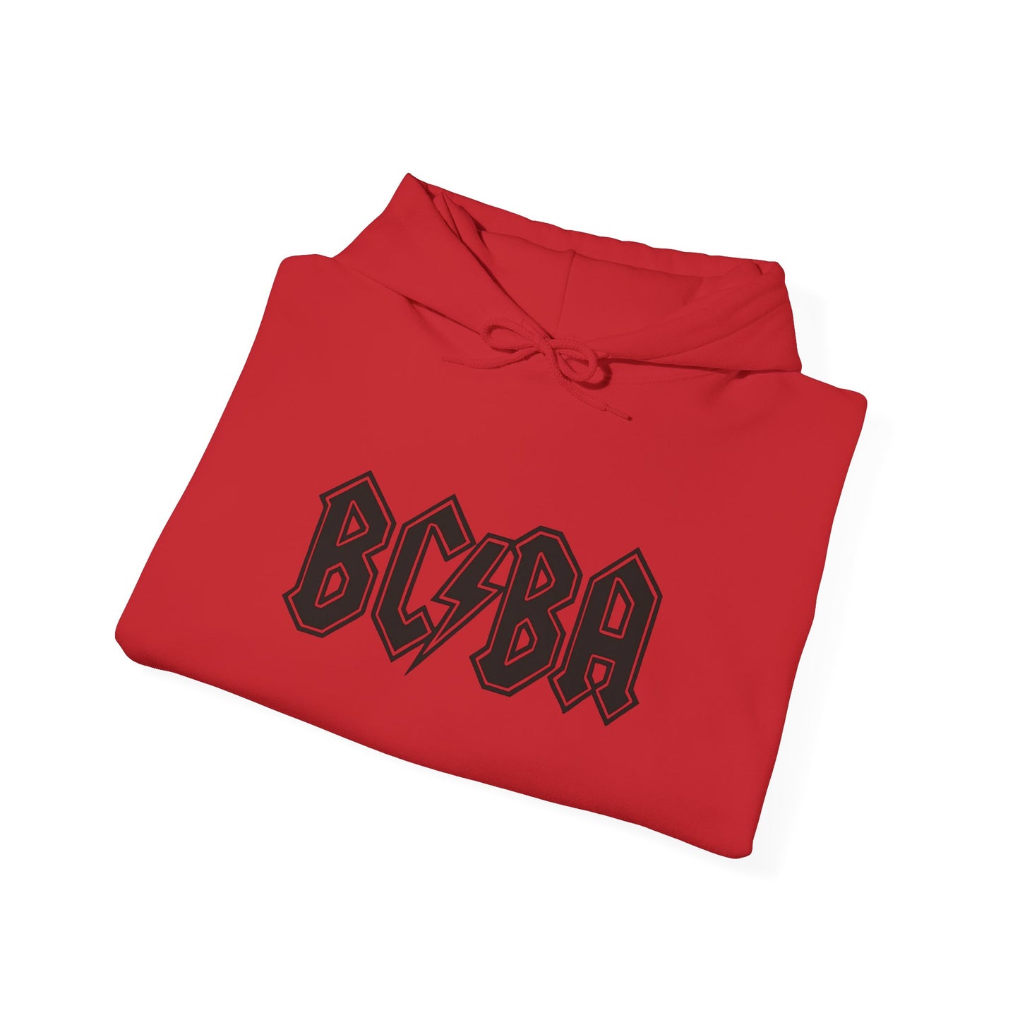 BCBA Lightning Logo Hoodie — Retro Rock Graphic Pullover