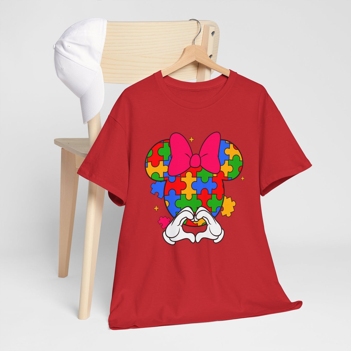 Autism Awareness Puzzle Minnie T-Shirt