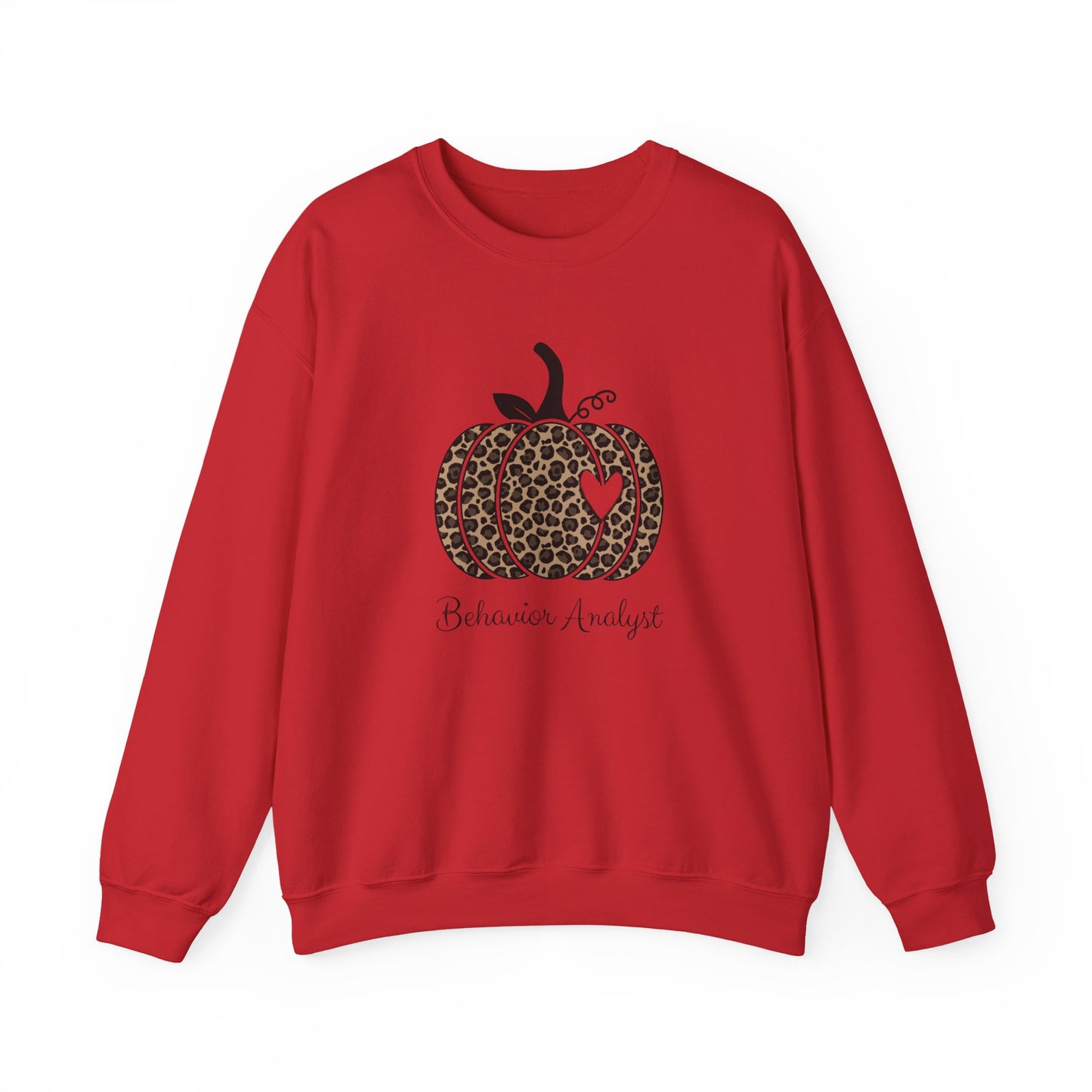 Leopard Pumpkin "Behavior Analyst" Crewneck Sweatshirt