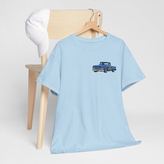 Tim’s Truck Tee- Autism Awareness Truck T-Shirt — Vintage Pickup Puzzle Ribbon Tee
