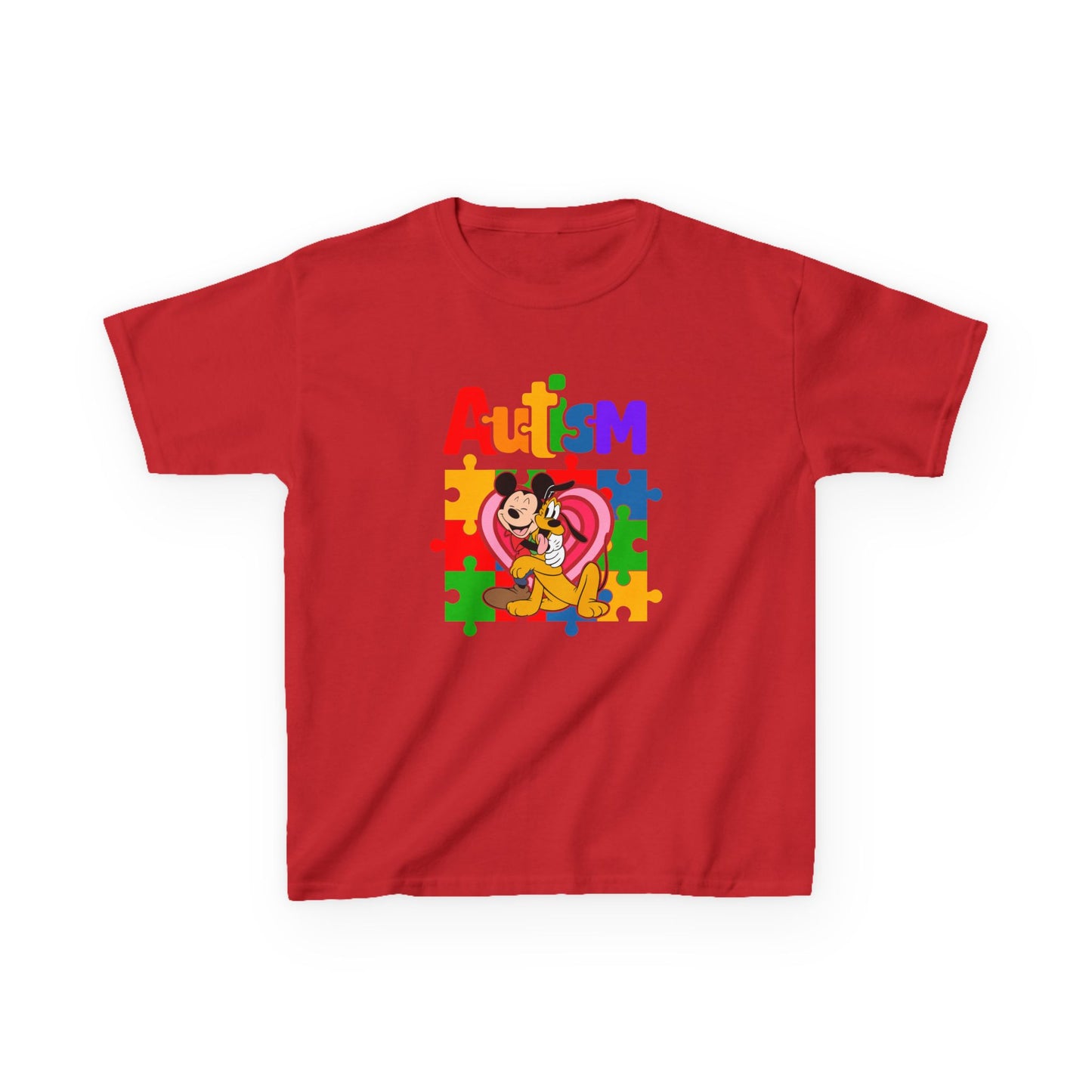 Kids Autism Awareness Puzzle Heart T-Shirt