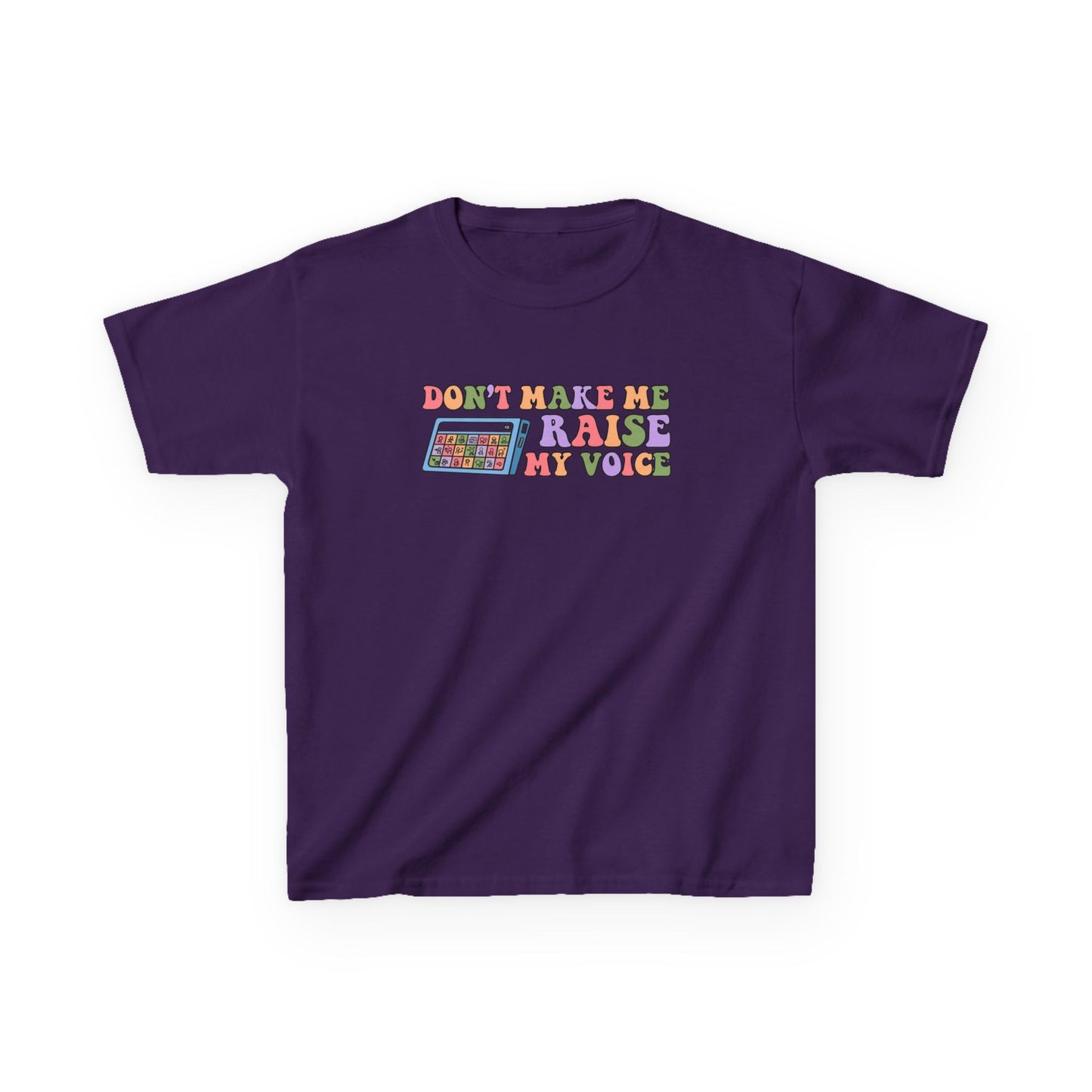 Playful Kids Tee - 'Don't Make Me Raise My Voice' Design