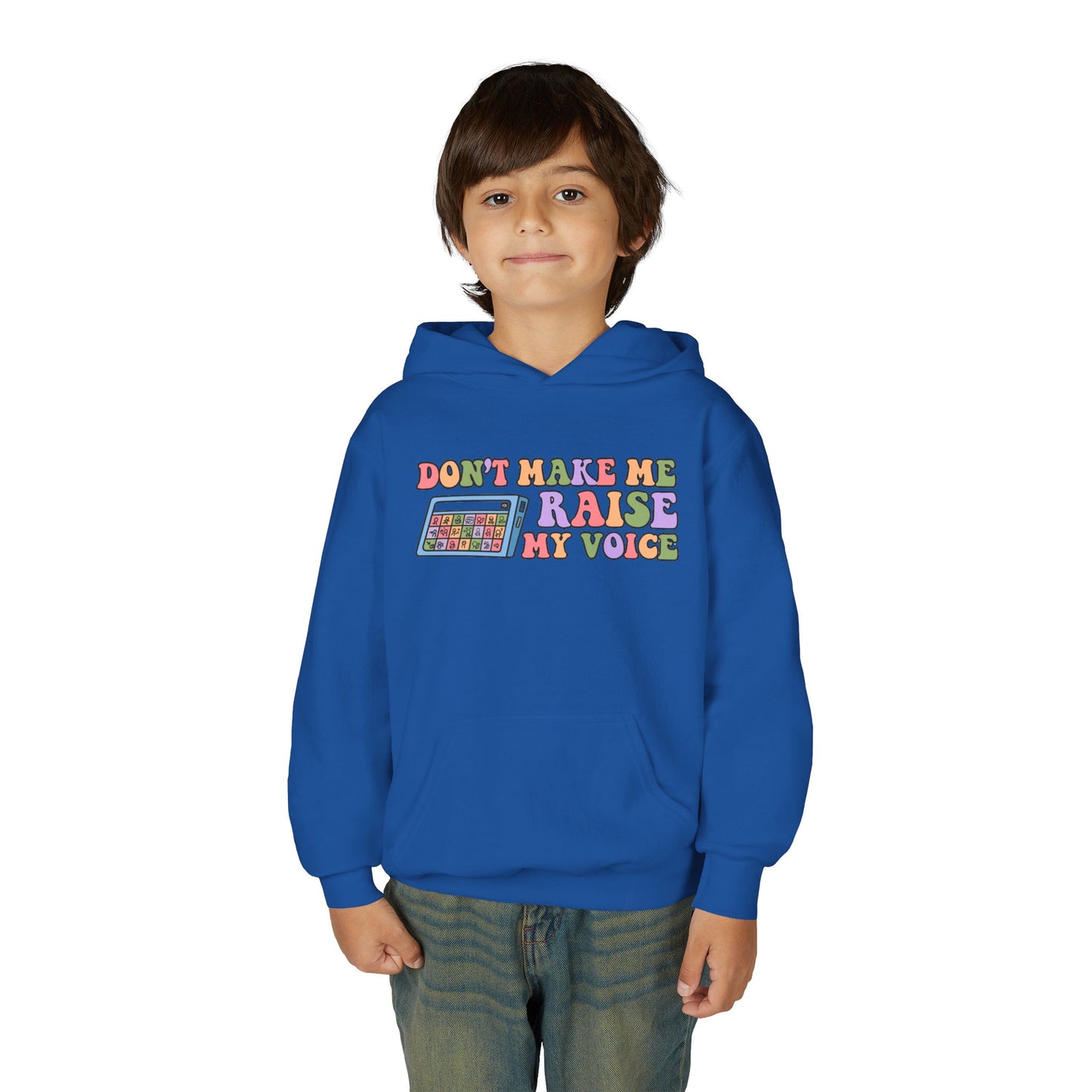 Youth Hoodie - Don't Make Me Raise My Voice Humor
