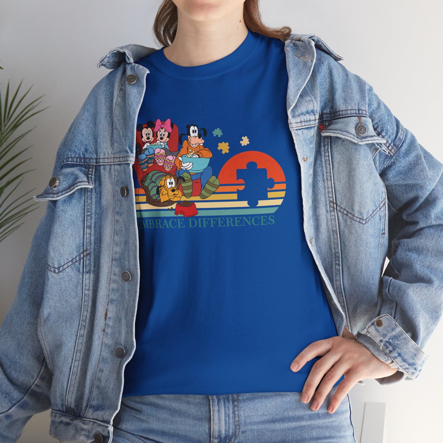 Embrace Differences Tee — Inclusive Retro Pride Graphic T-Shirt