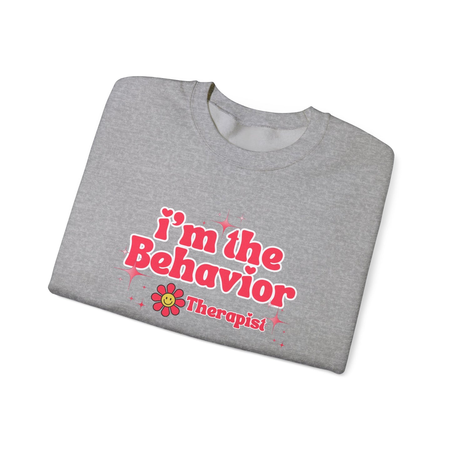 Behavior Therapist Sweatshirt - "I'm the Behavior Therapist" Retro Floral Crewneck