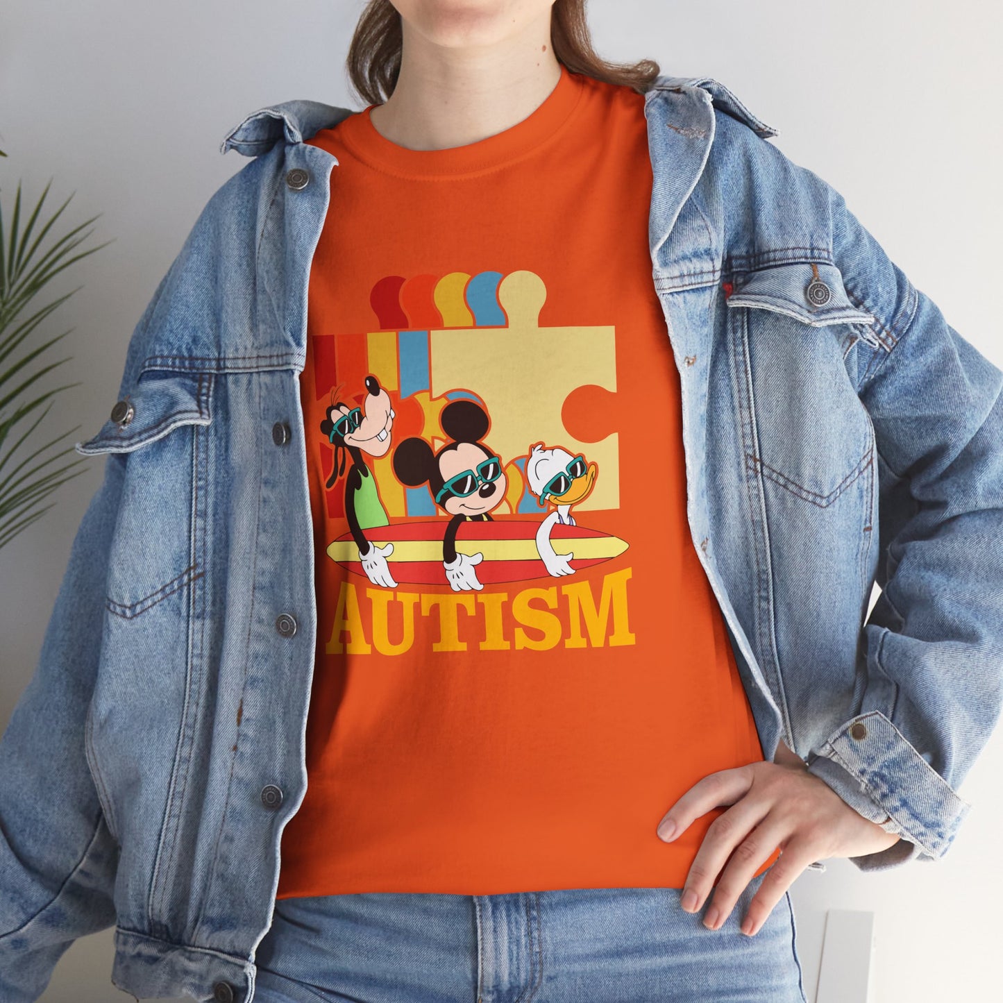Autism Awareness Tee — Colorful Puzzle & Playful Characters Design