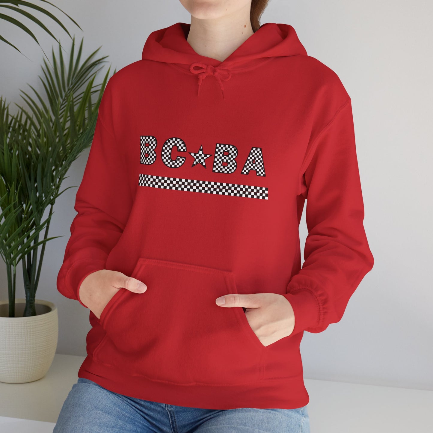 BCBA Star Checkered Hooded Sweatshirt