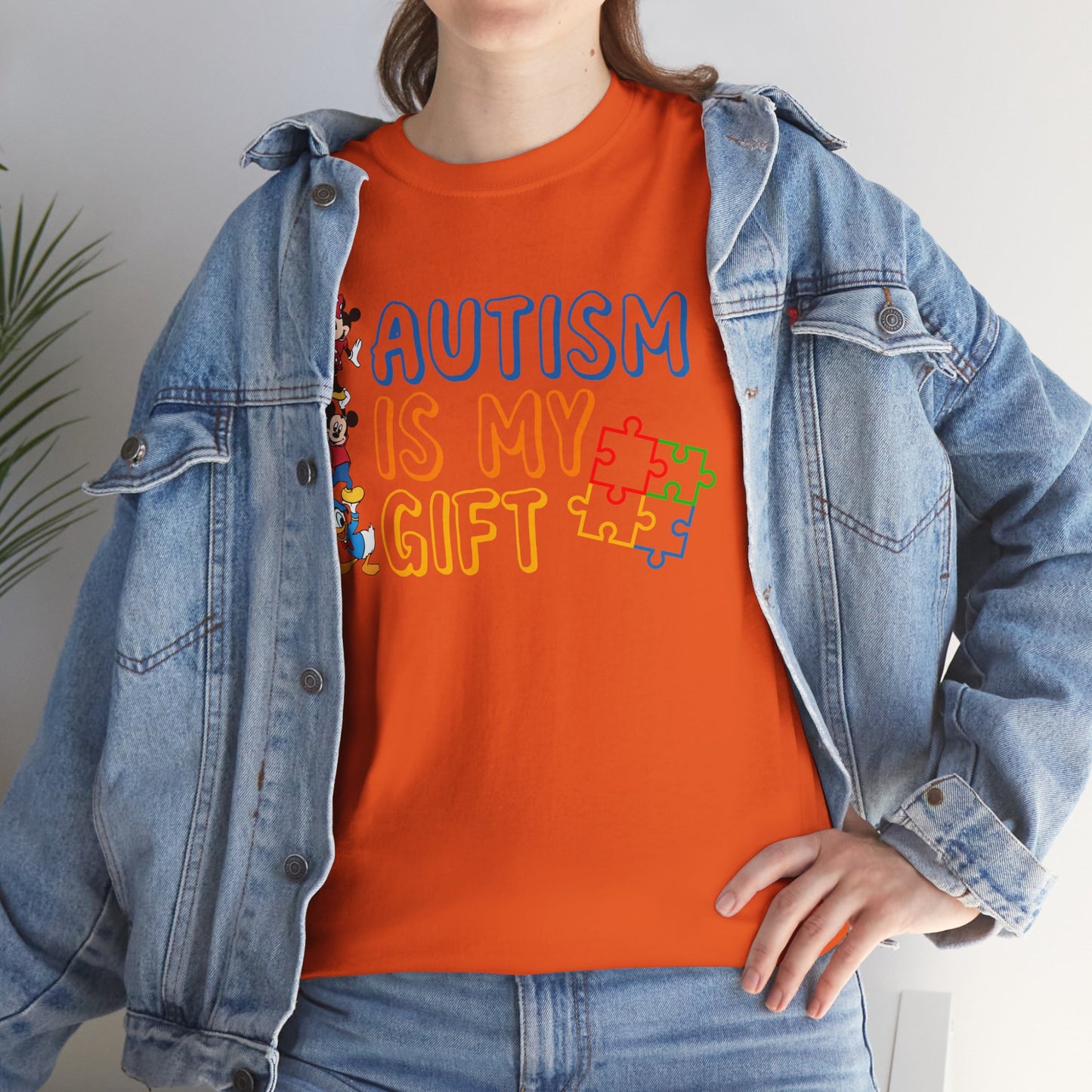 Autism Is My Gift T-Shirt — Colorful Puzzle Piece Awareness Tee
