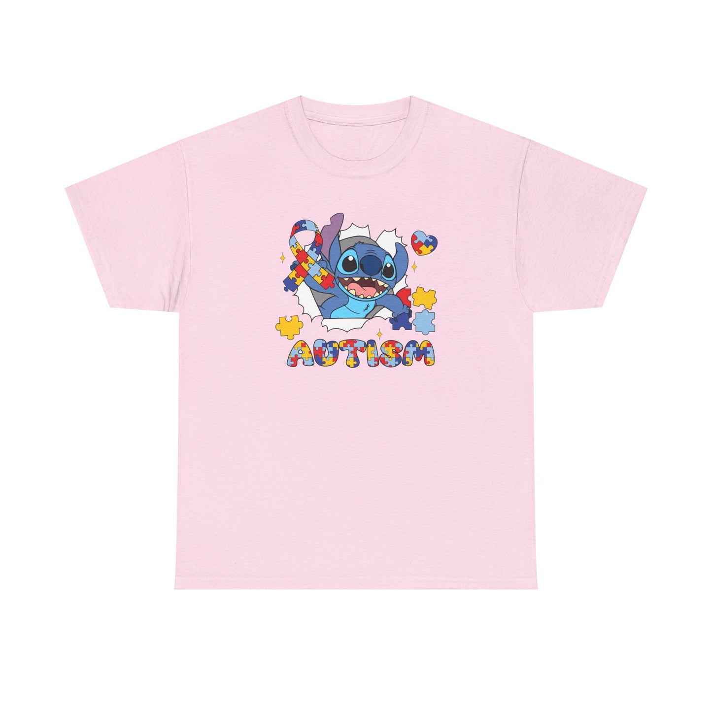 Stitch Autism Awareness T-Shirt — Puzzle Heart Design