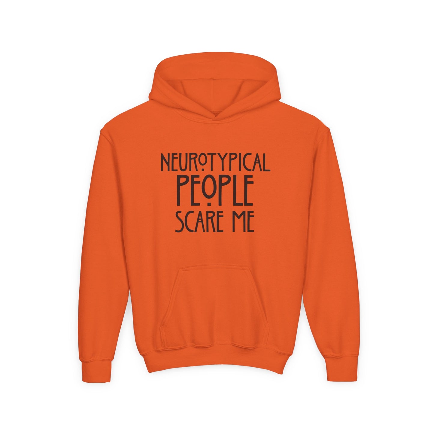 Youth Hoodie - "Neurotypical People Scare Me" Autism Awareness Pullover
