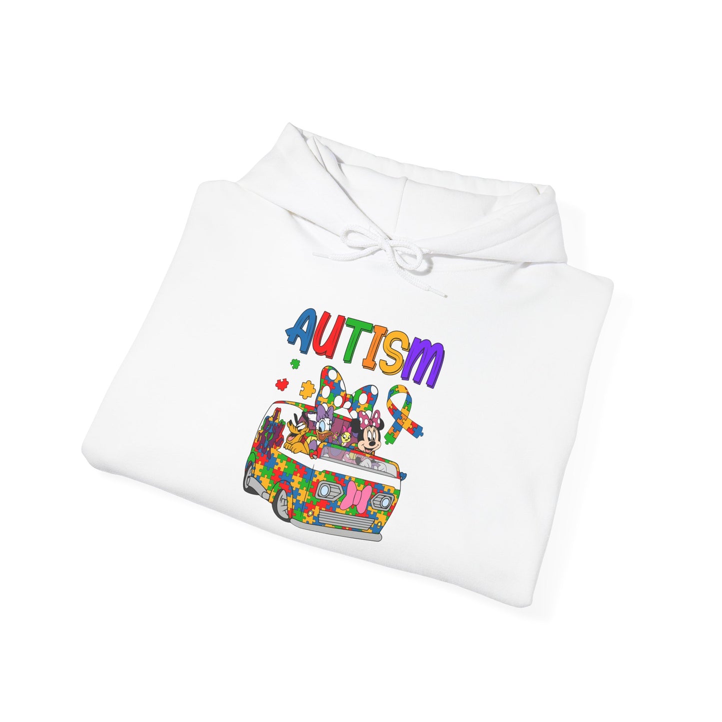 Autism Awareness Puzzle Heart Hoodie — Colorful Support Sweatshirt