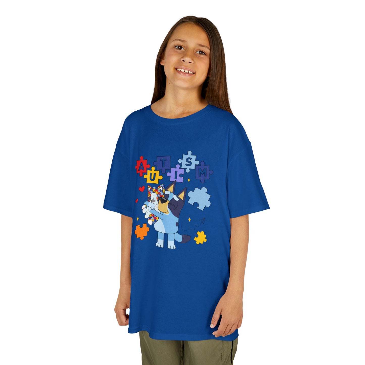 Autism Awareness Kids Tee — Cute Puzzle-Piece Unicorn Design