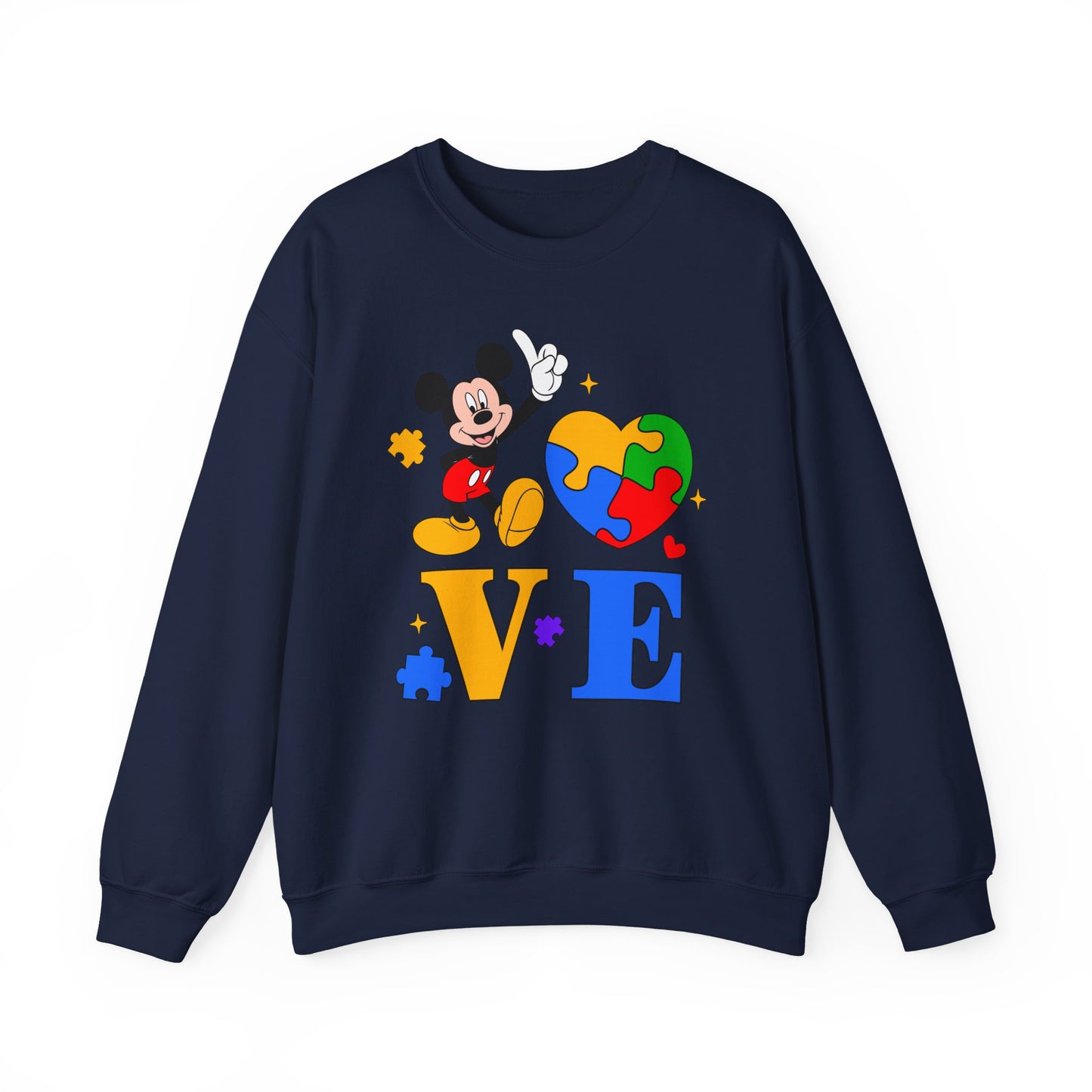 Mickey Puzzle Heart LOVE Sweatshirt