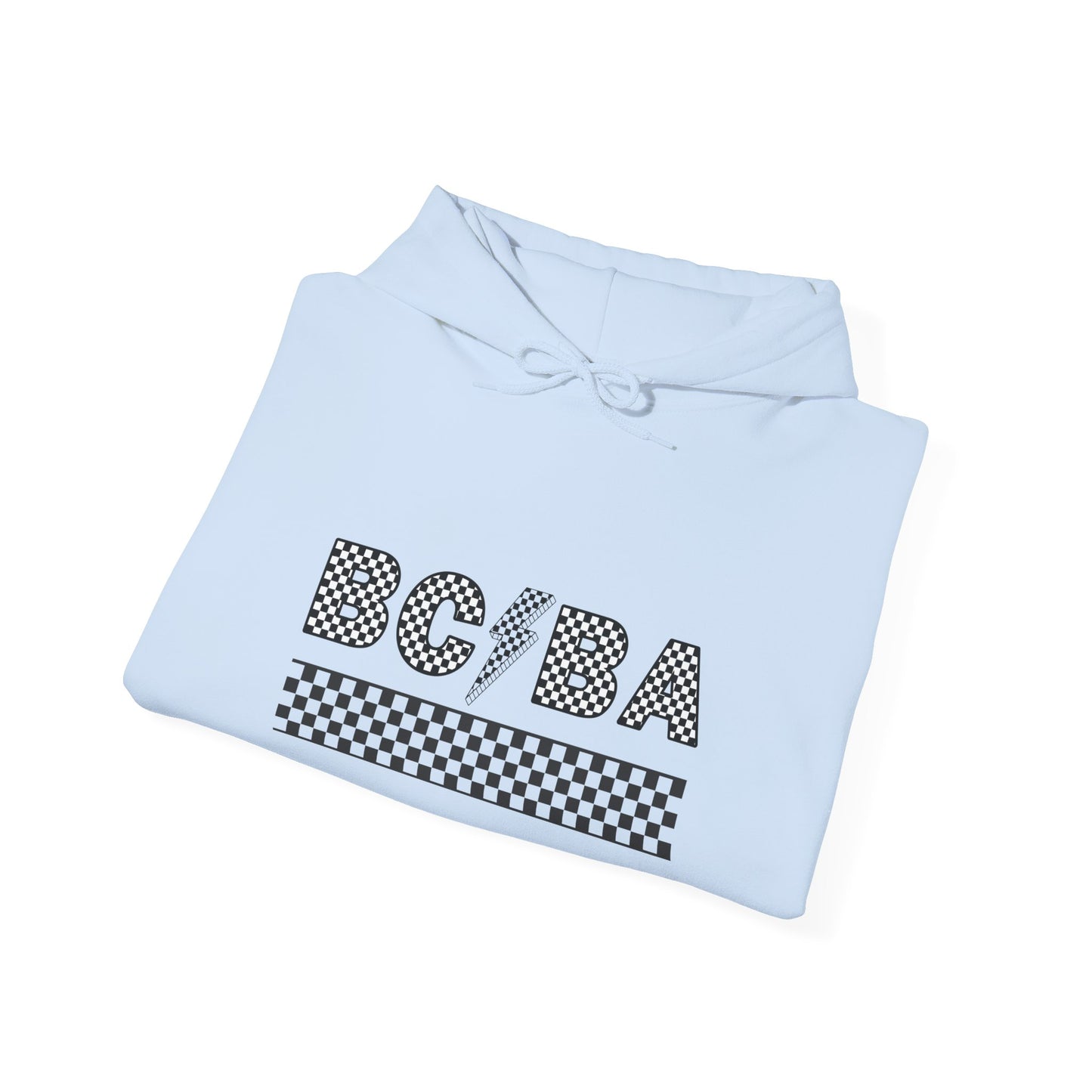 BCBA Lightening Bolt Checkered Hooded Sweatshirt