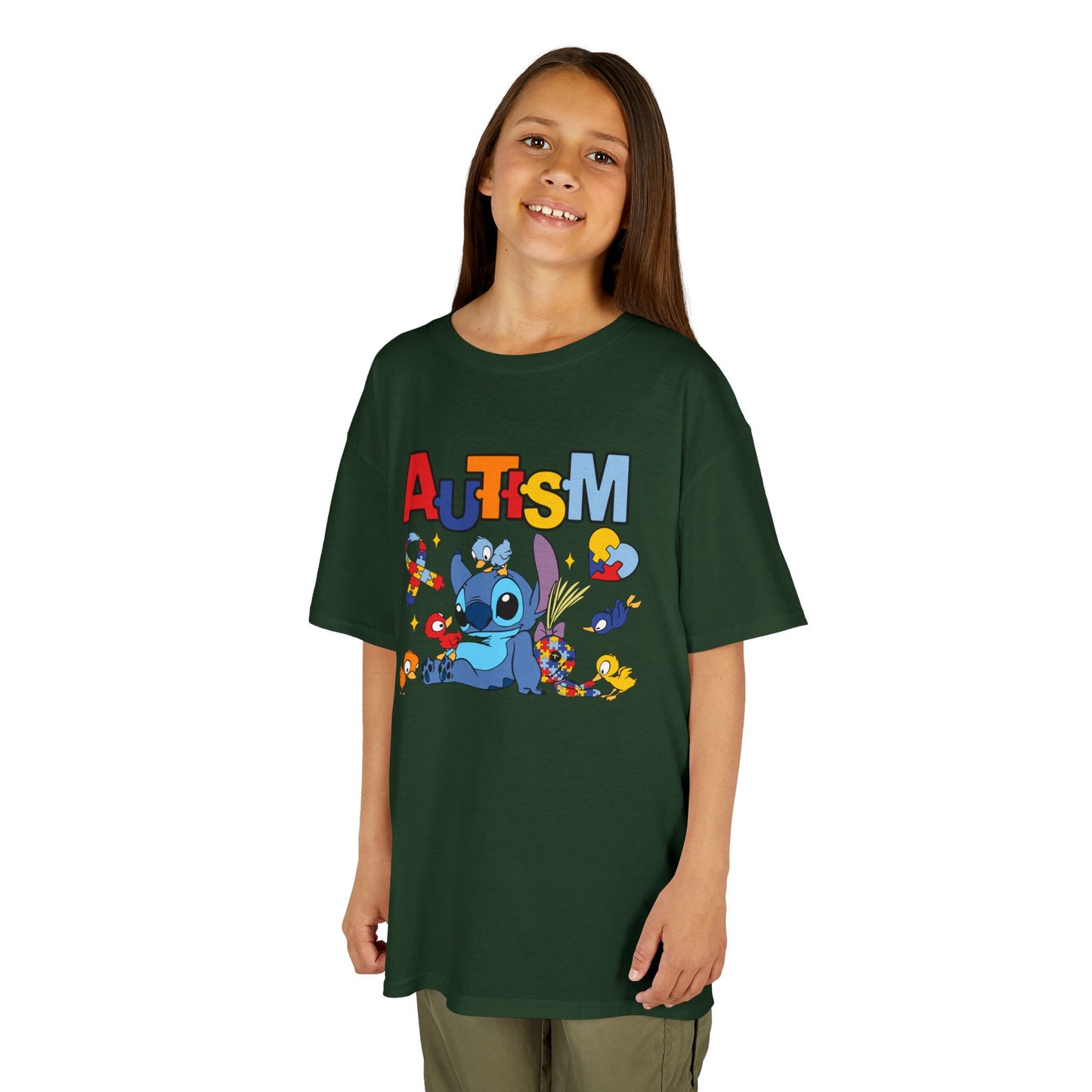 Kids Tee — Cute Autism Awareness Design with Puzzle Pieces