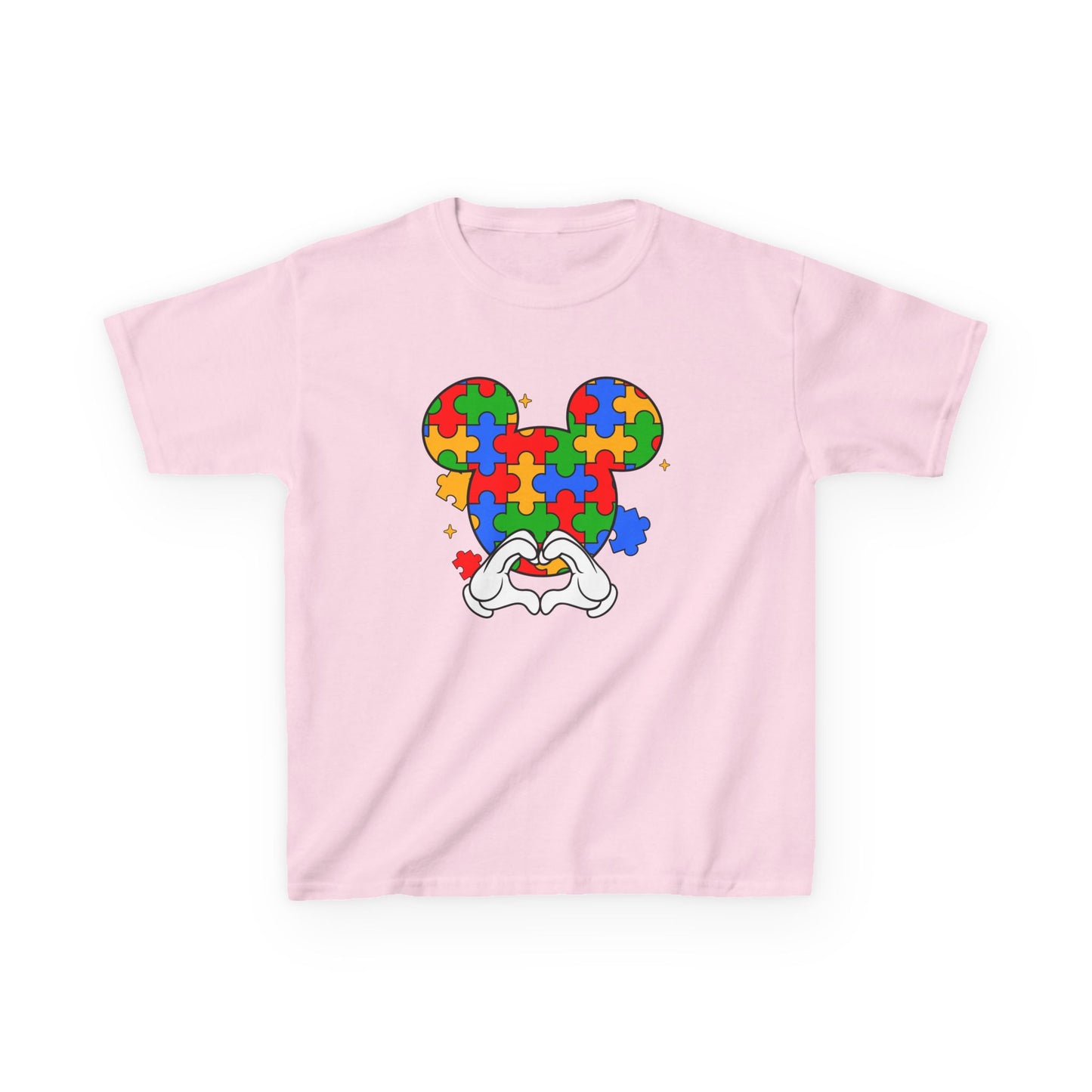 Kids Puzzle Mouse Autism Awareness T‑Shirt