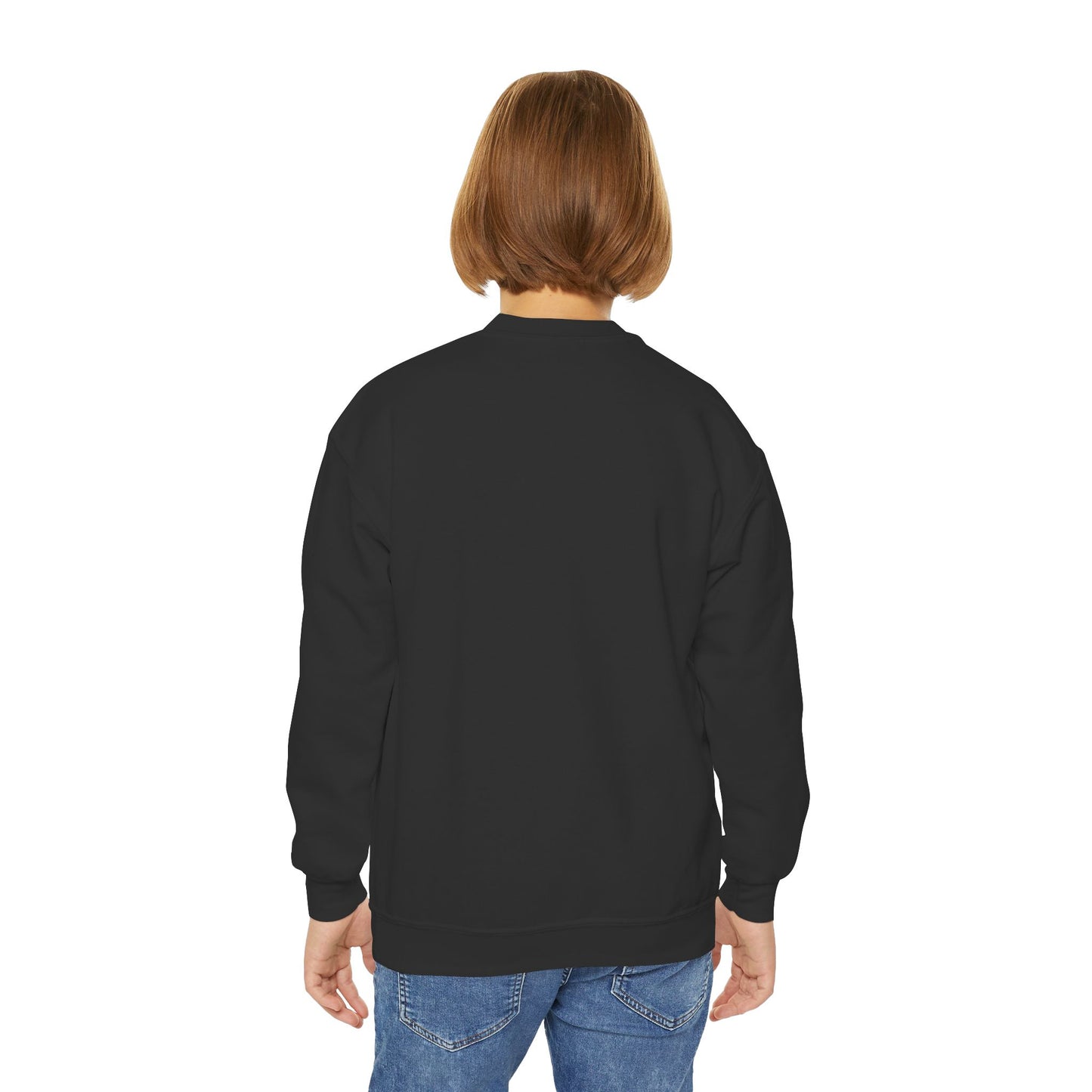 Puzzle Mickey Youth Crewneck Sweatshirt - Colorful Autism Awareness Design