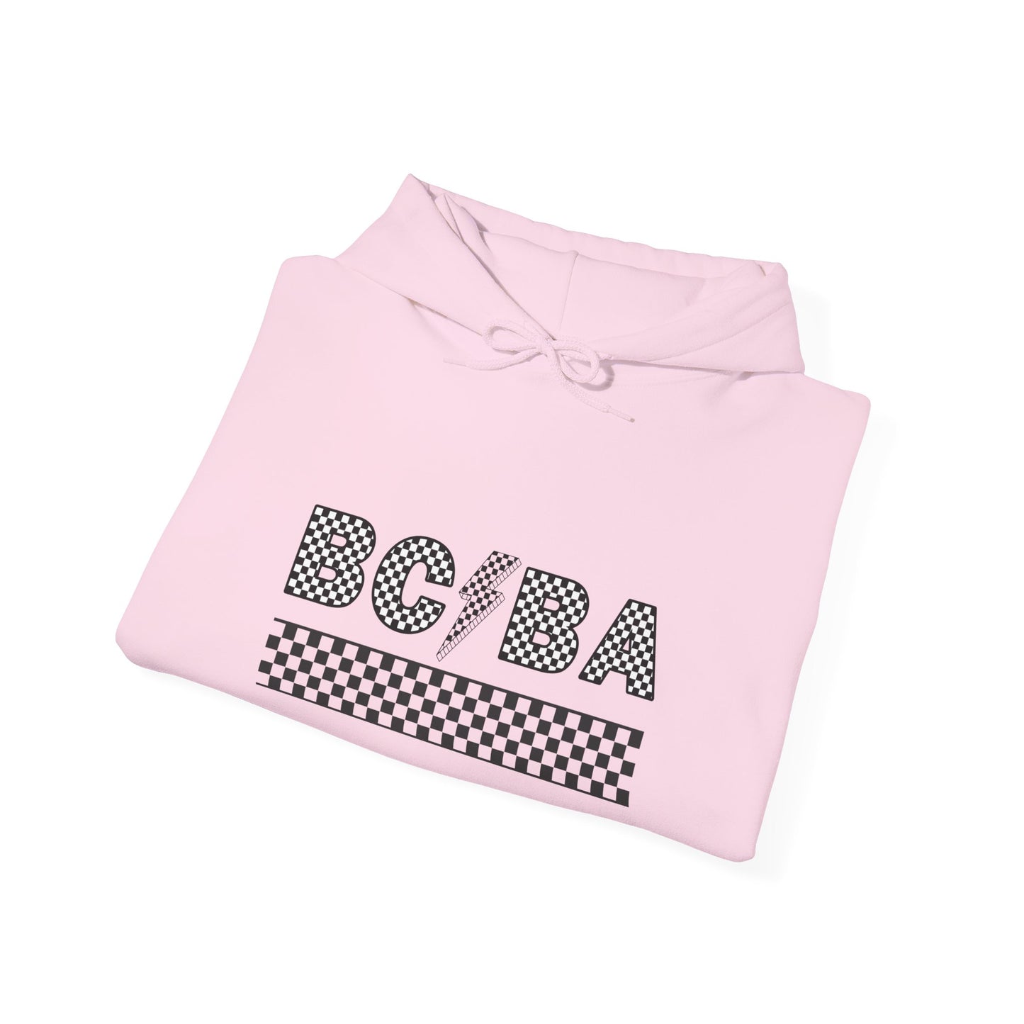 BCBA Lightening Bolt Checkered Hooded Sweatshirt