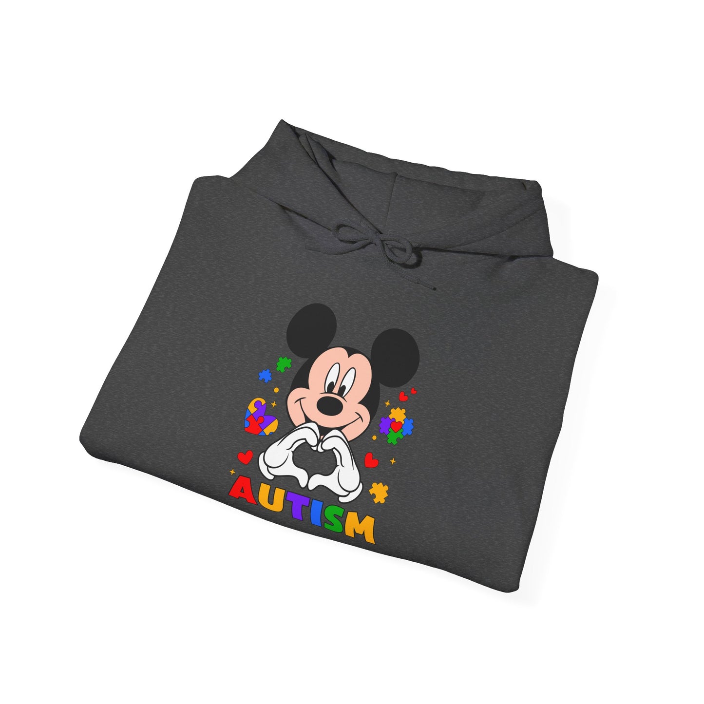 Autism Awareness Hoodie — Colorful Puzzle Heart Design