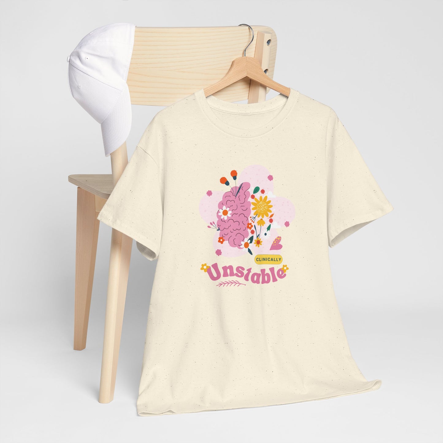 Colorful Unstable Unisex Heavy Cotton Tee - Fun Graphic T-Shirt for Every Occasion
