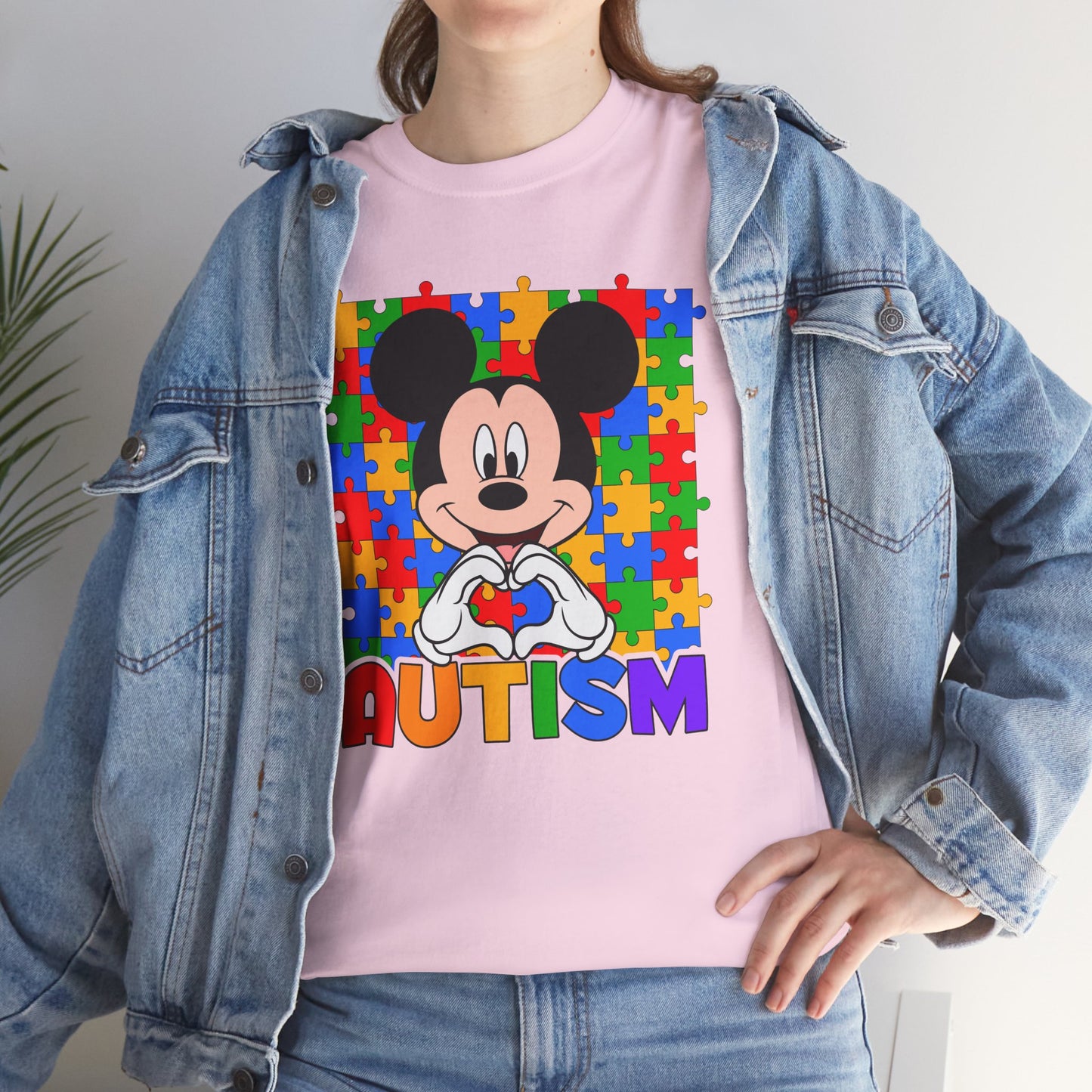 Autism Awareness T-Shirt — Colorful Puzzle Heart Design
