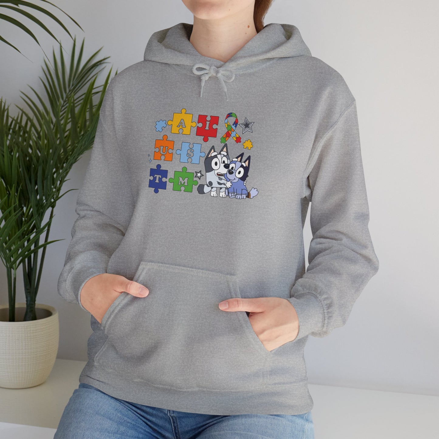 Autism Awareness Puzzle Paw Hoodie