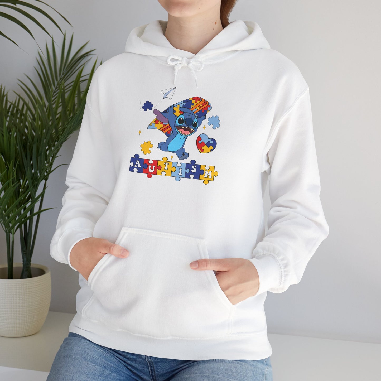 Autism Awareness Puzzle-Heart Hoodie – Colorful Support Sweatshirt