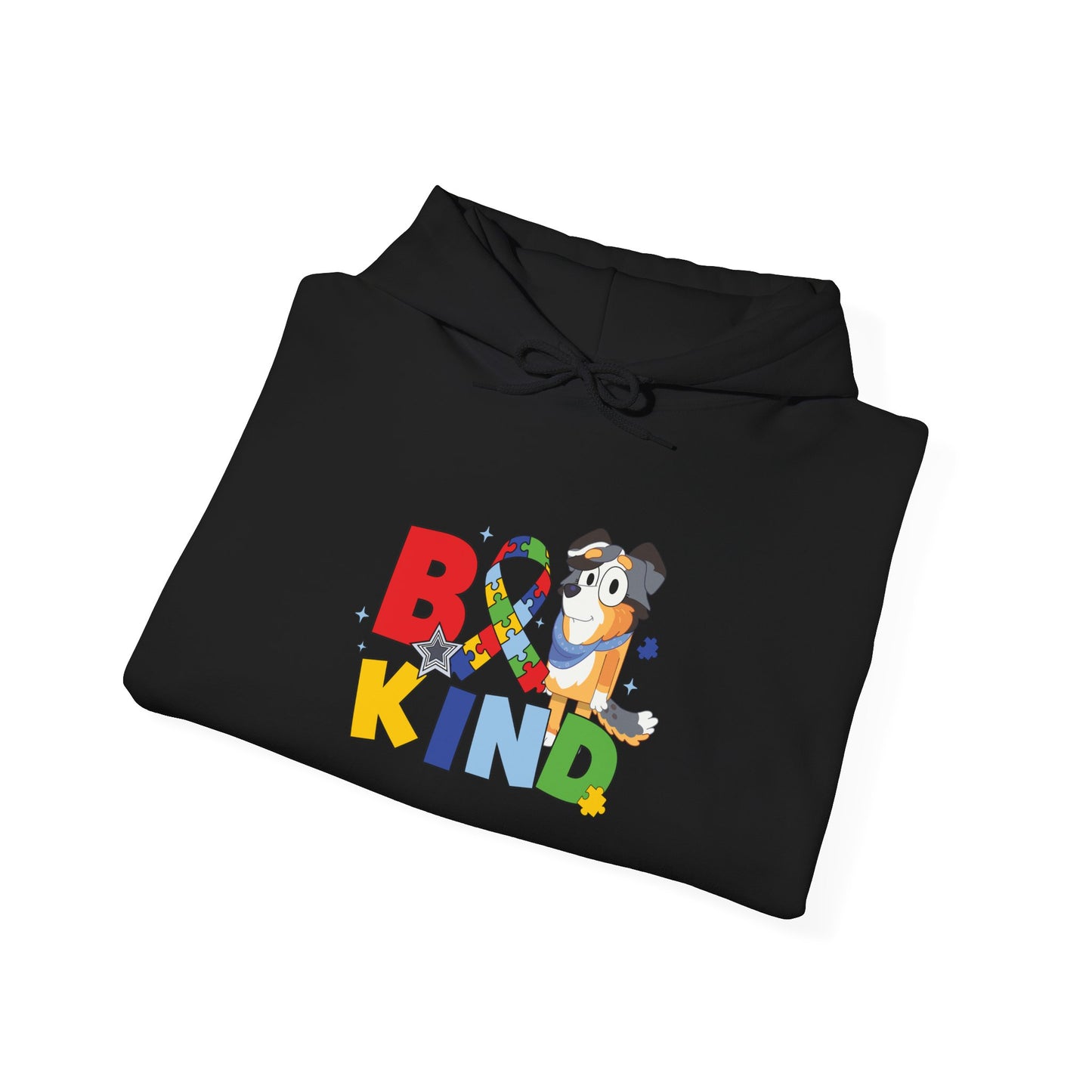 Be Kind Rainbow Ribbon Hoodie — Autism Awareness Cute Penguin Sweatshirt