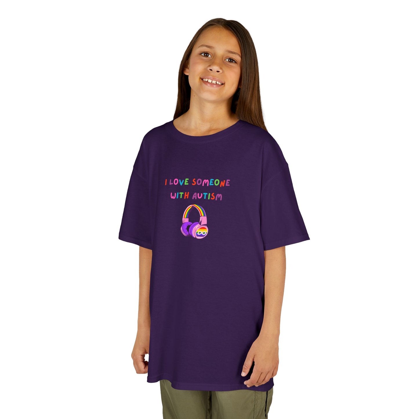Autism Awareness Kids Tee - I Love Someone with Autism